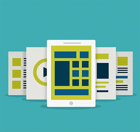 Mockup di una component library in Figma